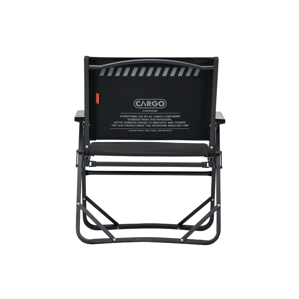 Cargo Container Cosy Folding Chair - Midnight Black - Suro
