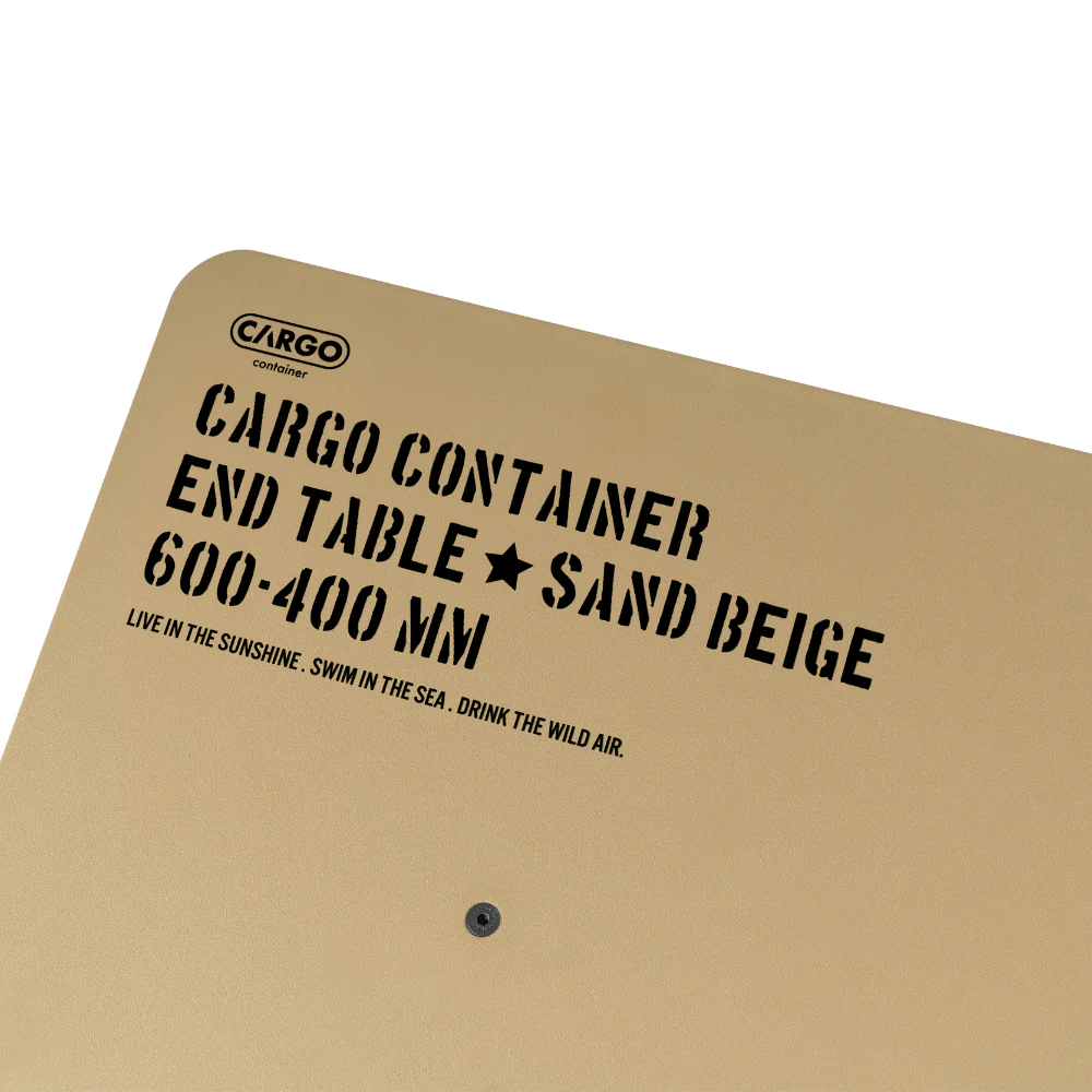 Cargo Container End Table - Sand Beige - Suro