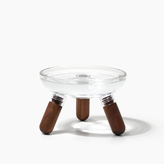 Inherent Glass Table - Walnut