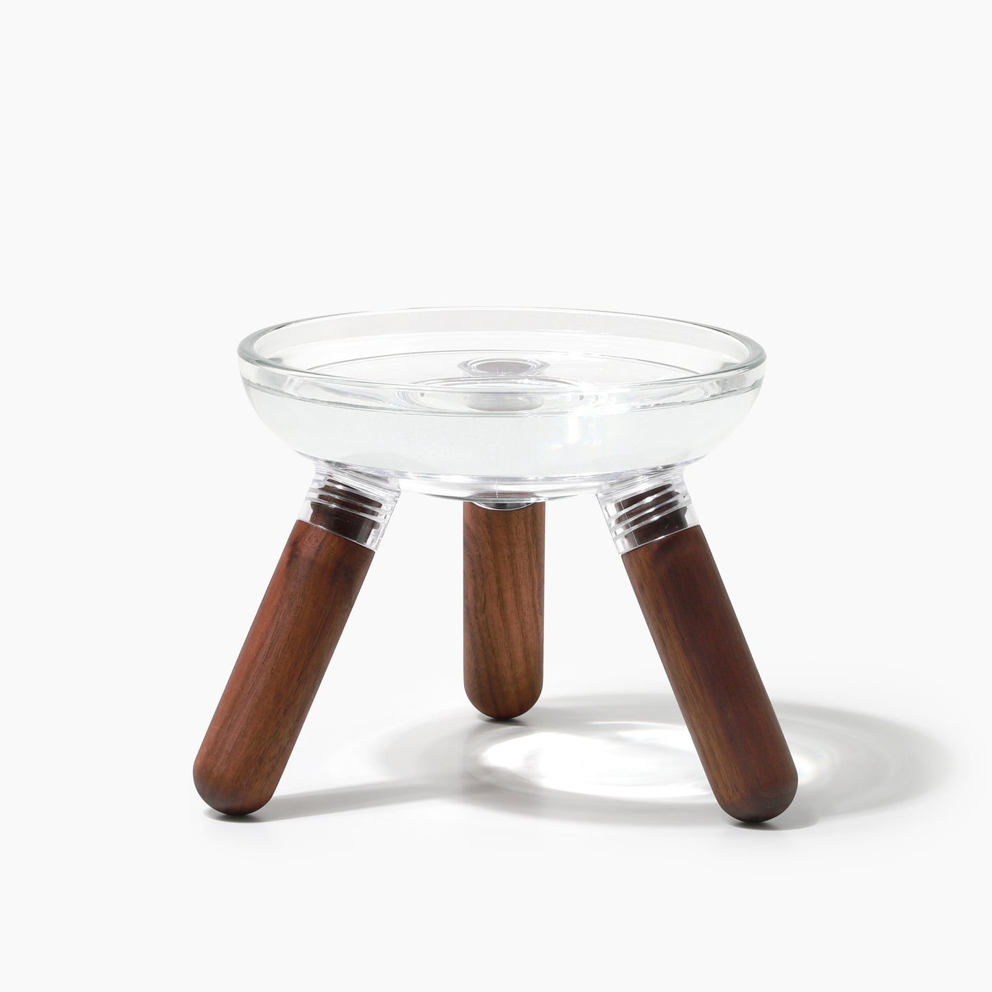 Inherent Glass Table - Walnut